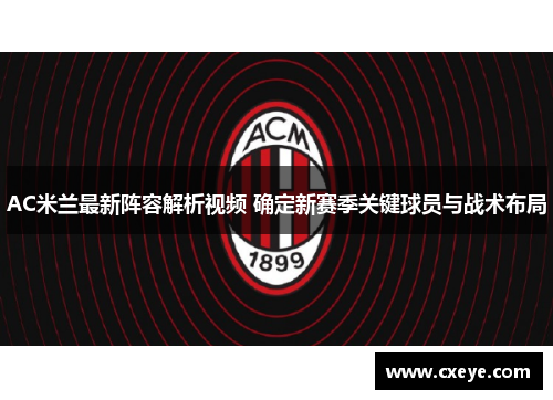 AC米兰最新阵容解析视频 确定新赛季关键球员与战术布局