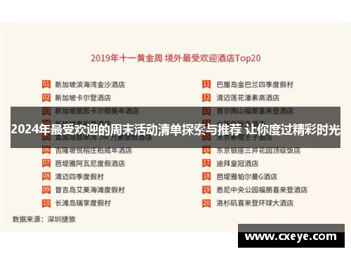 2024年最受欢迎的周末活动清单探索与推荐 让你度过精彩时光